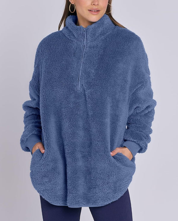 Women's Fleece Half Zip Pullover【Buy Two Free Shipping】